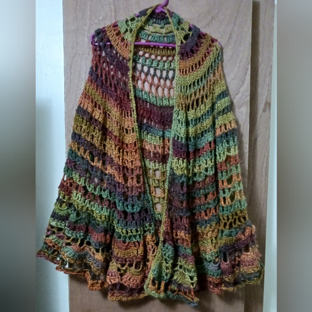Handmade extra-large shawl